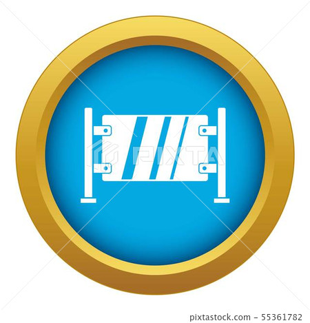 Glass gate icon blue vector isolated Glass gate icon blue vector isolated 55361782