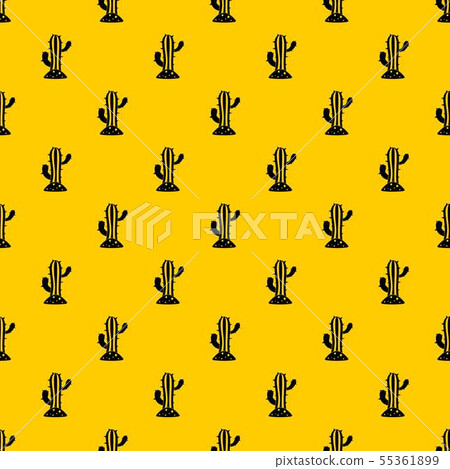 Cactus pattern vector 55361899