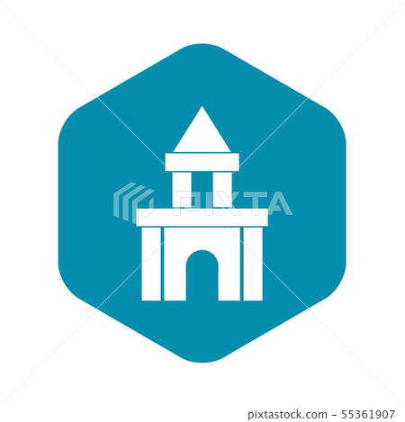 Blocks toy icon, simple style Blocks toy icon, simple style 55361907