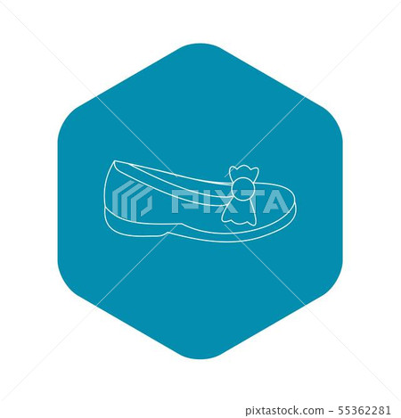 Shoe icon, outline style Shoe icon, outline style 55362281