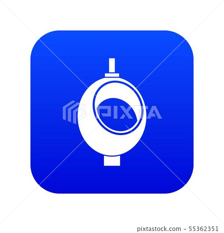 Urinal or chamber pot for men icon digital blue Urinal or chamber pot for men icon digital blue 55362351