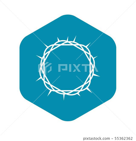 Crown of thorns icon , simple style Crown of thorns icon , simple style 55362362