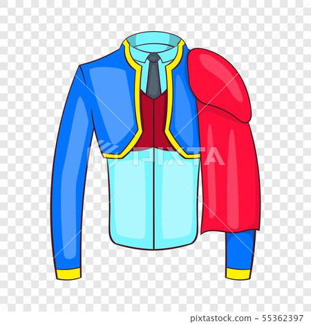 Spanish matador suit icon, cartoon style 55362397