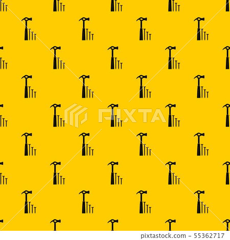 Hammer and nails pattern vector 55362717