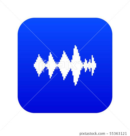 Audio digital equalizer technology icon digital blue 55363121