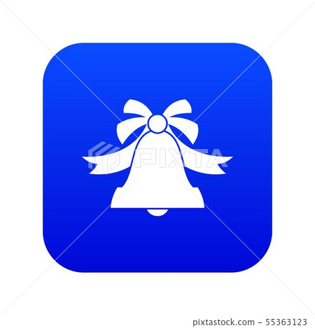 Bell icon digital blue 55363123
