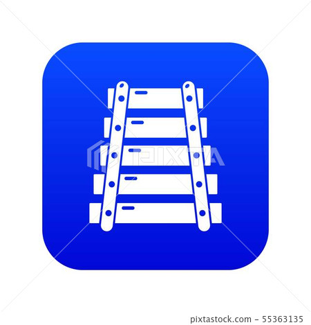 Xylophone icon blue vector Xylophone icon blue vector 55363135