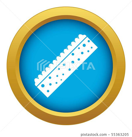 Sponge for cleaning icon blue vector isolated Sponge for cleaning icon blue vector isolated 55363205