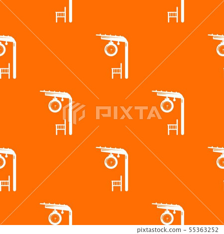 Platform railway pattern vector orange 55363252