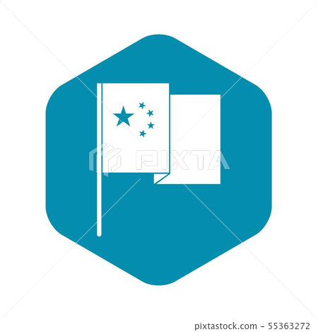 China flag icon, simple style 55363272