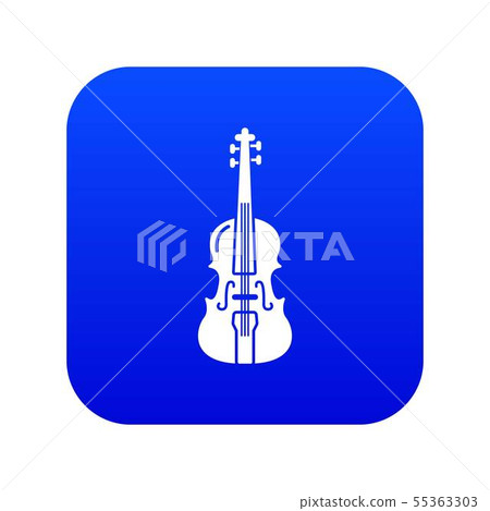 Violine icon blue vector Violine icon blue vector 55363303