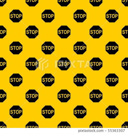Stop sign pattern vector - Stock Illustration [55363307] - PIXTA