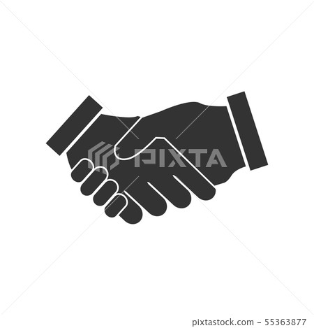 Handshake vector flat icon contract agreement 55363877