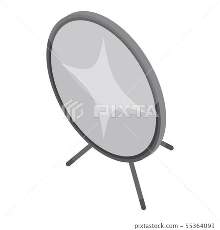 Studio light reflector icon, isometric style 55364091