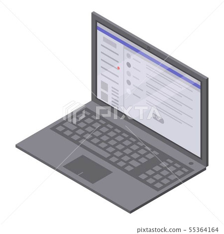 Laptop Icon Isometric Style 插圖素材 55364164 Pixta圖庫