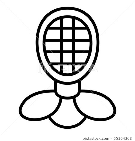 Fencing mask protect icon, outline style Fencing mask protect icon, outline style 55364368
