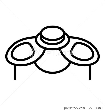 Fencing shoulder protect icon, outline style Fencing shoulder protect icon, outline style 55364389