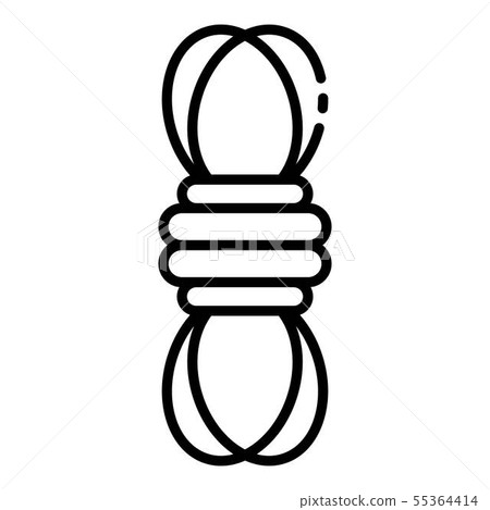 Hiking rope icon, outline style Hiking rope icon, outline style 55364414