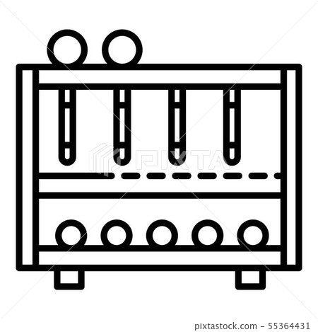 Croquet equipment icon, outline style 55364431