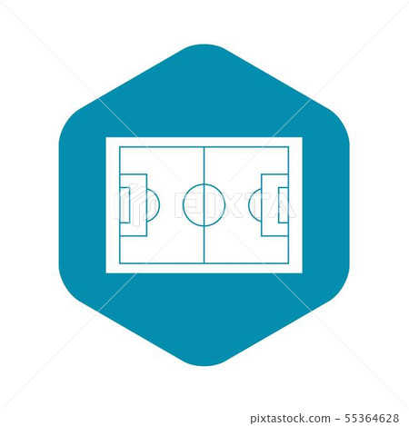 Soccer field icon, simple style 55364628