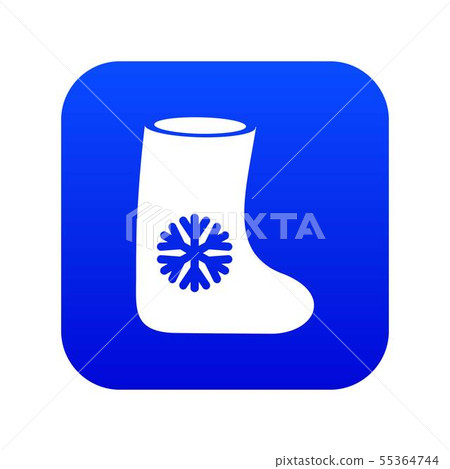 Felt boots icon digital blue Felt boots icon digital blue 55364744