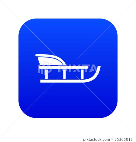 Sled icon digital blue 55365015