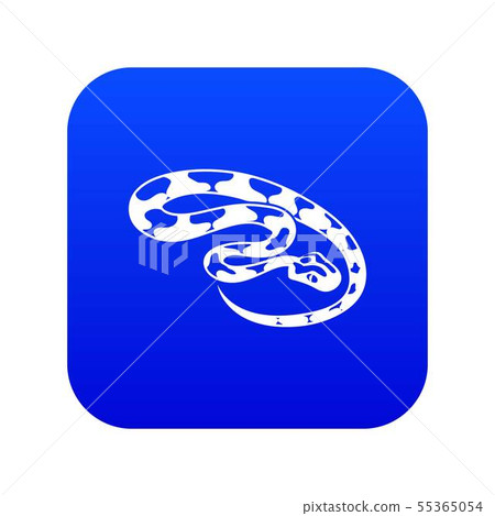 King snake icon blue vector King snake icon blue vector 55365054