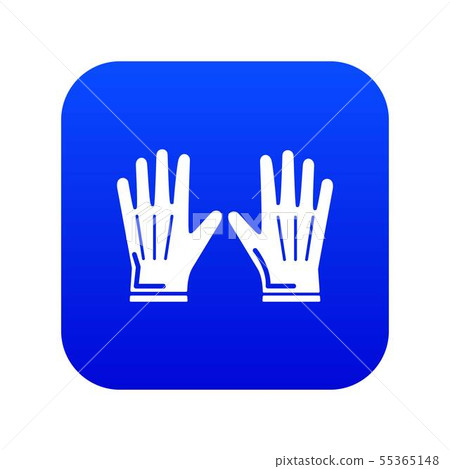 Gardening gloves icon blue vector - Stock Illustration [55365148] - PIXTA