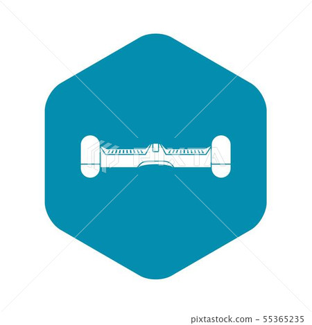 Dual wheel self balancing electric skateboard icon Dual wheel self balancing electric skateboard icon 55365235