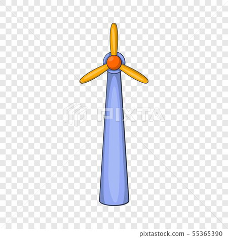 Windmill icon, flat style 55365390