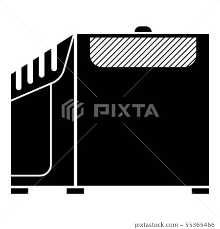 Large air conditioning icon, simple style 55365466