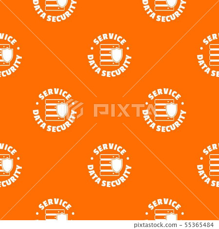 Service data security pattern vector orange 55365484
