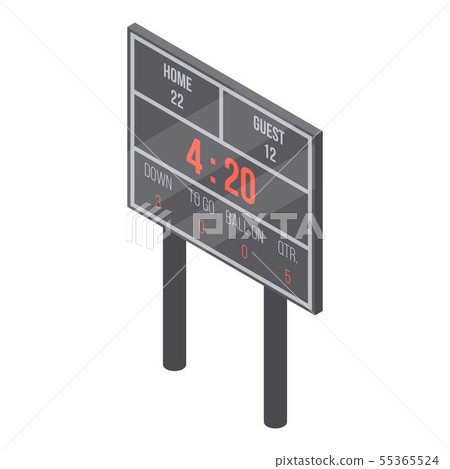 Table score icon, isometric style - Stock Illustration [55365524] - PIXTA