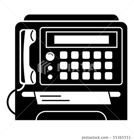 Fax prints icon, simple style 55365551