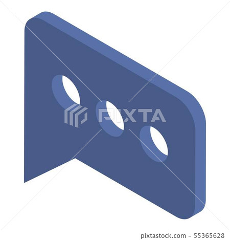 Chat symbol icon, isometric style - Stock Illustration [55365628] - PIXTA