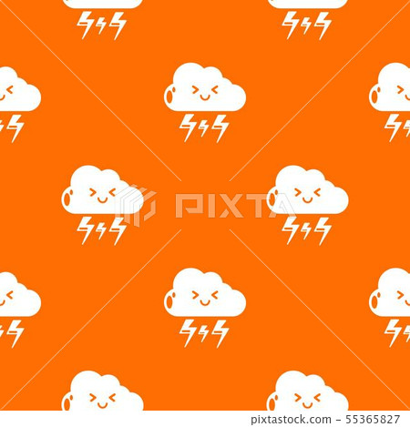 Lightning pattern vector orange Lightning pattern vector orange 55365827