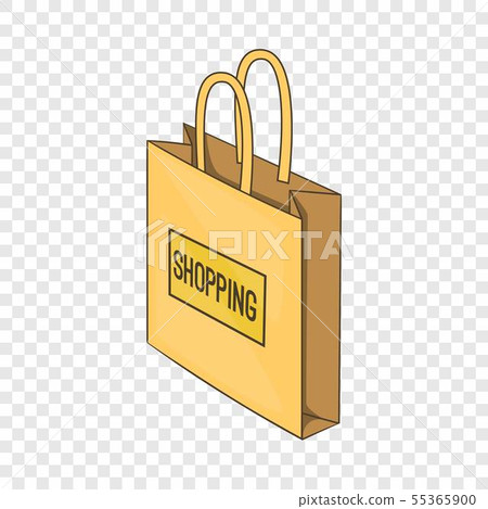 Shopping bag icon, isometric style 55365900
