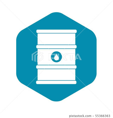 Oil barrel icon, simple style Oil barrel icon, simple style 55366363