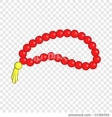 Beads icon, cartoon style 55366568