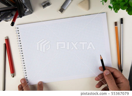 Human hand with pencil Human hand with pencil 55367079