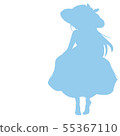 Female silhouette (transparent) 55367110