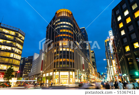 Tokyo cityscape in Japan I look at the intersection of Nihonbashi Kitazume and Mitsukoshi Tokyo cityscape in Japan I look at the intersection of Nihonbashi Kitazume and Mitsukoshi 55367411