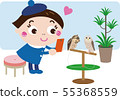 Bird Cafe 6 (Owl and Girl) 55368559