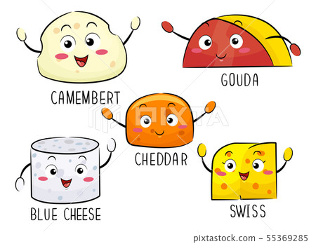 Mascot Kinds Cheese Illustration Mascot Kinds Cheese Illustration 55369285