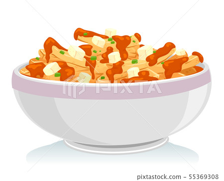 Food Canada Poutine Illustration Food Canada Poutine Illustration 55369308