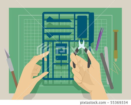 Hands Plastic Model Illustration 55369334