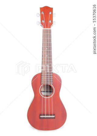 Ukulele Mahogany on a white background, Brown ukul Ukulele Mahogany on a white background, Brown ukul 55370616