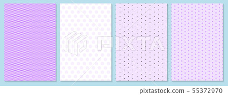Polka dot pattern vector. Baby background. 55372970