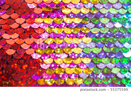 Shiny colorful sequin dress detail texture Shiny colorful sequin dress detail texture 55375599
