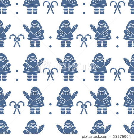Christmas, New Year 2019 seamless pattern 55376904